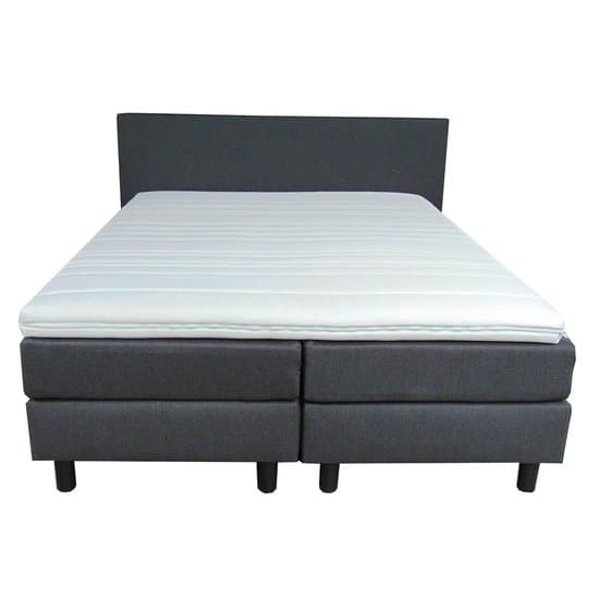 Slaaploods.nl Praag - Boxspring inclusief matras - 140x200 cm - Antraciet grijs