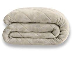 Y-NOT - Velvet Japandi Dekbed Zand 240x200 - Dekbed Zonder Overtrek - Wasbaar Dekbed - Hoesloos dekbed - Dekbed met vaste overtrek - 30 dagen proefslapen