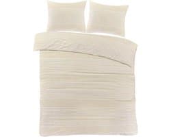 Day Dream Davos - Flanel - Dekbedovertrek - Tweepersoons - 200x200/220 cm - Beige