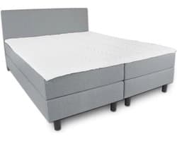 Boxspring Serenity - 200x220 Compleet - Grijs Glad - AVV Matrassen