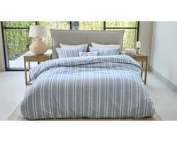 Rivièra Maison Silvan dekbedovertrek - Lits-Jumeaux - 240 x 200/220 cm - Blauw