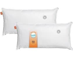 sleepling waterkussen - hoofdkussen 50x70 cm 2-delige Set - orthopedisch kussen - slaapkussen met watergevulde kern - hoes van 100% katoen - kussen set - Made in EU - 50 x 70 cm - wit