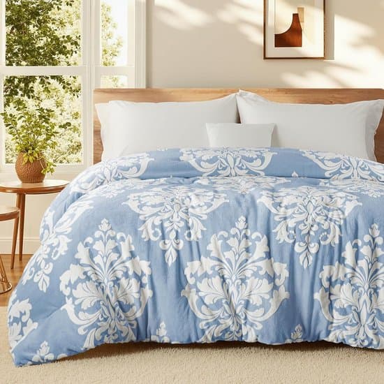 Luxe Dekbed zonder Tijk Geschikt voor Alle Seizoenen 220x240 cm Grijsblauw