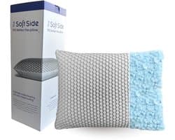 Soft Side® Hoofdkussen Traagschuim - Ergonomisch Memory Foam Kussen - Tegen Nekklachten - Aanpasbaar Slaapkussen - Pillow - Zijslaper, Rug-, & Buikslaper