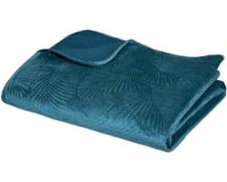 Luxe Velours Dekbedovertrek 240x260 cm Eendenblauw