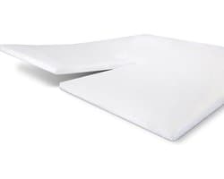 Walra Hoeslaken Jersey Stretch Split-topper - 180x200/210 - 100% Katoen - Wit