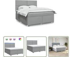 vidaXL Sleutelset - Dynamische Sleutel - Boxspring met matras stof lichtgrijs 180x200 cm - Gereedschap - Draper Tools - Klikmechanisme