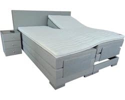Slaaploods.nl Cool - Elektrische Boxspring inclusief matras - 180x200 cm - Grijs