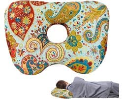 O Vormig Piercingkussen voor Nazorg en Verzorging - Ergonomisch Orthopedisch Kussen met Nekondersteuning voor Zijslapers - Geschikt voor Oor en Neuspiercing bij Volwassenen Vrouwen Mannen en Tieners