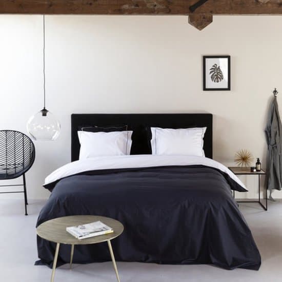 Dekbedovertrek - Dreamers Den - Egyptisch Katoen - Dubbelzijdig - 200x200/220cm - Zwart/Wit