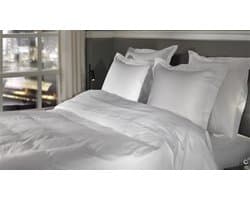 Heckettlane Punto Dekbedovertrek - Tweepersoons - Katoensatijn - 200x200-220cm - Wit