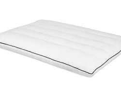 Plat Kussen - Dun Slaapkussen - Buikslaper Comfort - 63 cm Hoogteondersteuning - 45 x 76 cm - Zwart