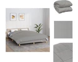 vidaXL - Verzwaringsdeken - 220x230 - cm - 11 - kg - stof - grijs