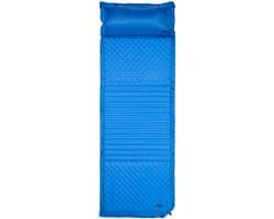 Nils Camp NC4001 - Zelfopblazende Mat met Kussen - Blauw - Comfortabel en Compact