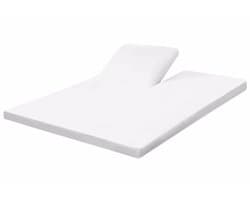 Splittopper Molton Hoeslaken 160x200 cm - Katoen Stretch - Elastisch Rondom - Hoekhoogte 15 cm - Absorberend, Ademend & Wasbaar - Oeko-Tex® Gecertificeerd