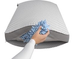 CloudTemp Hoofdkussen - Luxe hoofdkussen - Aanpasbaar design - Traagschuim - Nekondersteuning - Vermindert Nekklachten - Traagschuim - Memoryfoam - Maat 70 x 50 cm