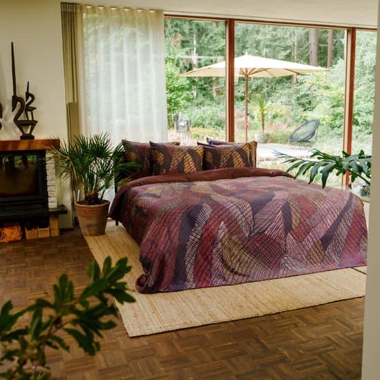 Kayori Kymani Dekbedovertrek Egyptisch Satijn - 240x200-220 + 2 slopen - Lits-jumeaux 100% Egyptisch Katoensatijn - Rood