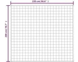 vidaXL - Verzwaringsdeken - 200x220 - cm - 13 - kg - stof - blauw