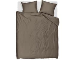 Beddinghouse Change dekbedovertrek - Effen - Lits-jumeaux - 240x200/220 - Taupe