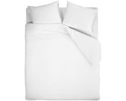 Beddinghouse Snow dekbedovertrek - Effen - Tweepersoons - 200x200/220 cm - Wit