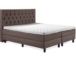 Boxspring Luxe 160x200 Capiton Bruin