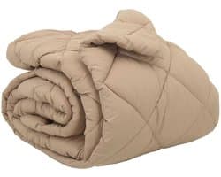 vidaXL - Winter - Duvet - Taupe - 240 - x - 260 - cm - Microvezel