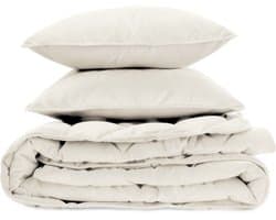 Sleeptime 2 in 1 Velvet Dekbed zonder Overtrek Dekbed - Dekbed inclusief slopen - 200 x 200 - Beige