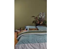 At Home by BeddingHouse  Comprise Dekbedovertrek - Lits-jumeaux - 240x200/220 cm - Groen