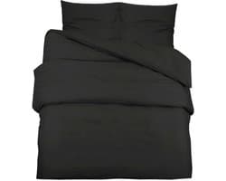 Dekbedovertrekset | Beddengoed lichtgewicht 260x240 cm microvezel zwart