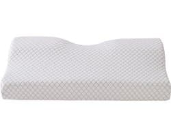 Memory foam kussen, cervicale ondersteuningskussen, zijslaapkussen, 50x30x10 cm, memory foam hoofdkussen