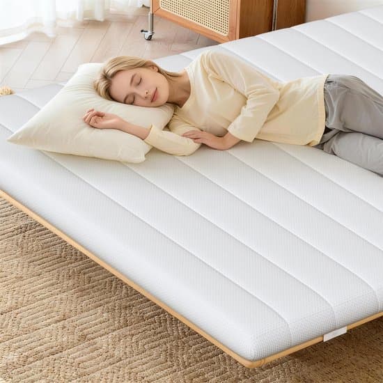 Elekiatech Topper 140x200 - Topmatrassen - Topdekmatras - 7-Zone Memory Foam Topper Matras - Dubbele Schuimlaag & Antislip - Ademend & Antiallergisch - Medium Hard - Medium Hardheid - 6 cm Dik