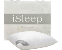 iSleep Donzen Hoofdkussen - 15% Eendendons - Puntkussen - 60x70 cm