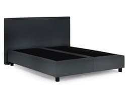 Boxspring Essential - 180x200 Zonder matras - Antraciet Glad - BG Homestyling