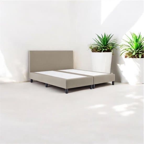 Boxspring Essential - 200x200 Zonder matras - Beige Glad - BG Homestyling
