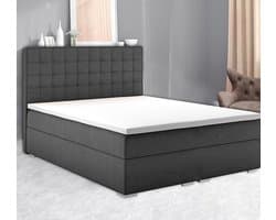 Saphira - Topper Jersey Hoeslaken - Strijkvrij - Rondom Elastiek - Rekbaar - 100% Zachte Brushed Katoen - 180x200/220 +18cm - Wit