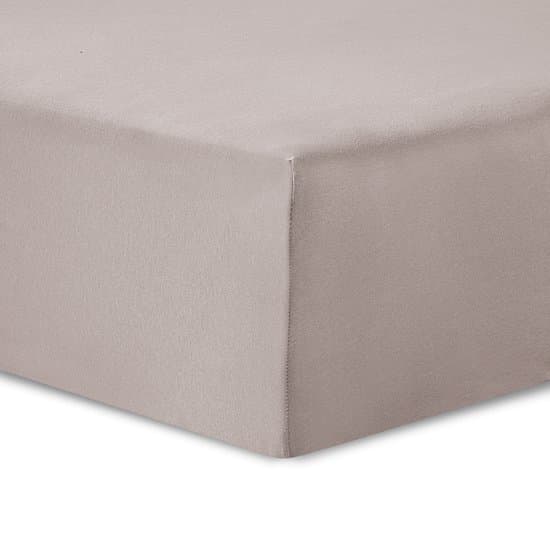 VISION Hoeslaken - Jersey katoen - Zacht, rekbaar & strijkvrij - 160 x 200cm met 30cm hoekhoogte - Geschikt voor boxspring matras - Beige - 100% katoen Jersey - Oekotex gecertificeerd