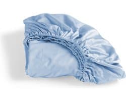 Cinderella - Sundays - Hoeslaken - Tot 25 cm matrashoogte matrashoogte - Satijn - 180x200 cm - Lichtblauw