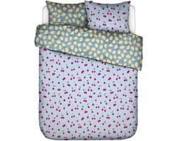 Essenza Zesty Cherry Dekbedovertrek Ijsblauw - Tweepersoons – 200x200/220 cm