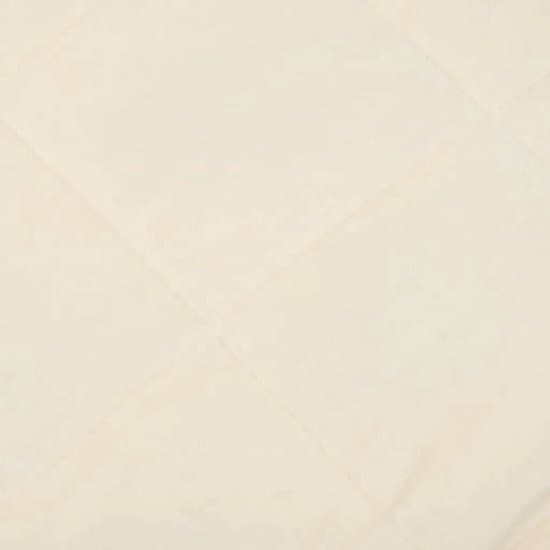 vidaXL Verzwaringsdeken - Slaapdeken - Verzwaringsdeken 135x200 cm 10 kg stof lichtcrèmekleurig - Slaapcomfort - Ontspanning - Goede Nachtrust
