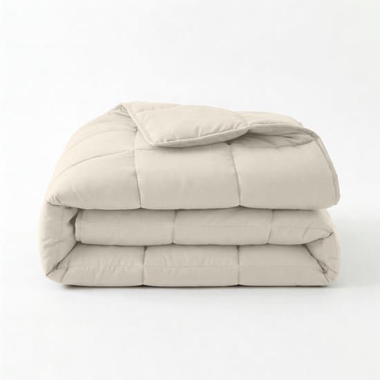 Sleeptime 2 in 1 Dekbed zonder Overtrek - Wasbaar Dekbed - Percale - Beige - 140 x 220