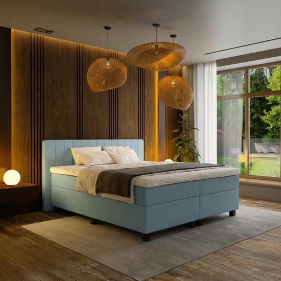 Mörgenn Boxspring Douze - Losse box - Lichtblauw - 180 x 200