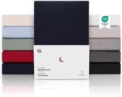 Hoeslaken Set - Bedtextiel - Boxspring Bescherming - Oeko-Tex Gecertificeerd - 160x200cm - Donkerblauw