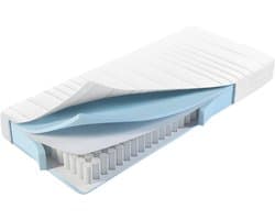 Maan matras ® | Pocketvering - 140x200 - 25cm dik - 7 zones - Hybrid - Koudschuim - Afritsbare hoes - Premium hotelkwaliteit