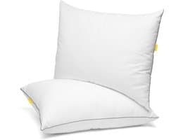 Sleep Comfy Katoen Hoofdkussen Set van 2 – Hotelkwaliteit & Ergonomisch Comfort – 60x70 cm