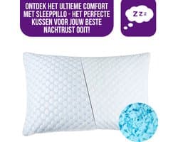 Sleeppillo Hoofdkussen - Memory Foam - Geschikt voor rug-, zij- en buikslapers - Traagschuim - Afstelbaar- Vermindert Nekklachten - Nachtrust- Pillo