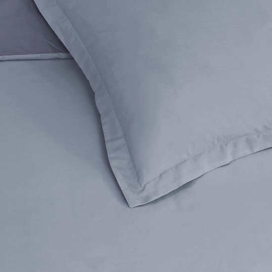 VISION Bicolor - Tweezijdig omkeerbaar Dekbedovertrekset - 100% katoen: zacht en soepel - Kingsize - Dekbedovertrek 260 x 240 cm met 2 bijhorende slopen - Grijs / Lichtgrijs - Oekotex gecertificeerd