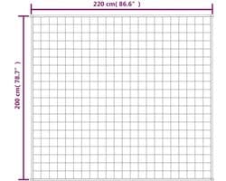 vidaXL - Verzwaringsdeken - 200x220 - cm - 9 - kg - stof - grijs