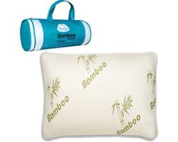 Bamboe kussen - Bamboo Kussen Memory Foam - Bamboe Tijk - Origineel Bamboo Kussen - Cool Comfort - Memory Foam - Zacht, Koel & Drukverlagend - bamboo pillow | 60x50 cm