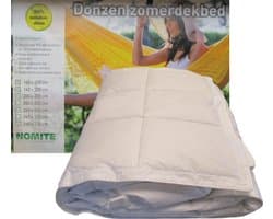 Dekbed Zomer Dons - 90% Dons - Tweepersoons - 200x200 cm - Wit