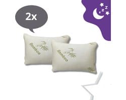 2 PACK - Beau Maison Bamboe Kussen Traagschuim - 45 x 65 cm